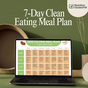 2500 Calorie 7-Day Meal Plan PDF: Weight Loss Nutrition Guide (Digital Download)
