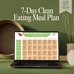 2200 Calorie Diet Plan PDF: 7-Day Weight Loss Meal Plan (Instant Downloadable Guide)
