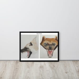 Stampa dell'anatomia del muso di Wolverine - Illustrazione di animali selvatici realizzata a matita colorata / Arte scientifica di animali / Download digitale per gli amanti della natura e della biologia