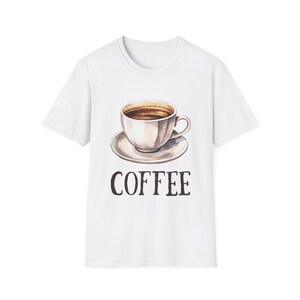 Coffee Lover Unisex T-Shirt, Softstyle Tee for Caffeine Addicts, Perfect Gift for Birthdays, Holidays, Coffee Enthusiasts