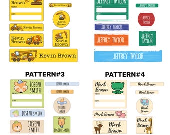 Personalized Waterproof Name Stickers: School Supply Labels for Kids