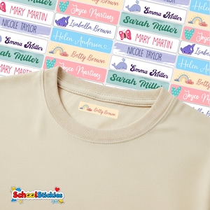 Personalized Name Labels for Kids | Waterproof School Stickers | Custom Name Tags for Supplies | Back to School | Waterproof Name Tags