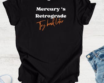 Mercury Retrograde Zodiac T-Shirt: Unisex Astrology Tee
