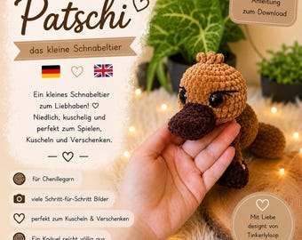 Patsche the Platypus (Beginner Friendly) | Crochet Pattern (PDF) | German & English