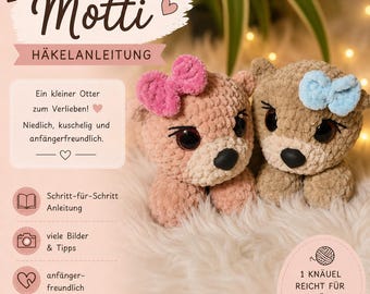 Motti – the baby otter (beginner friendly) | Crochet pattern (PDF)