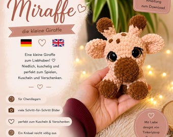 Miraffe - the little giraffe | PDF crochet pattern | German & English