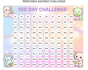 即購入OK★ボックス付き★100days savings challenge 100 Day Challenge Box || Money Saving Challenge || 100