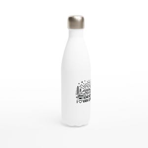 White stainless steel water bottle (17oz)