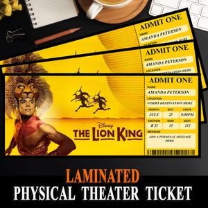 Das kundenspezifische laminierte Musical-Karte des König der Löwen - Andenken im Broadway-Stil