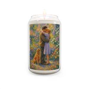 You&#39;ve Got Mail Monet Scented Candle, Nora Ephron Fan, Movie Decor, Unique Gift, Aromatherapy Candle, Anniversaries, Birthdays, or Weddings
