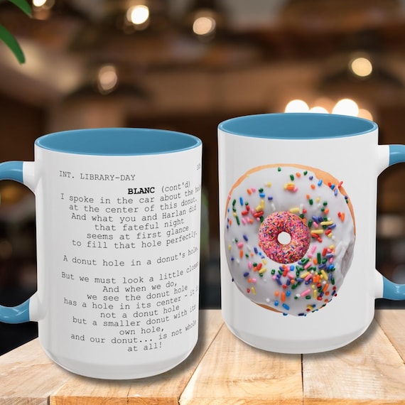 Knives Out Script Whodunit WhoDonut. A donut hole in a donut's hole! Knives Out Murder Mystery. Film Buff, Movie Lover Gift.