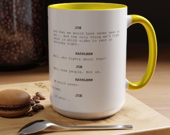 You've got Mail ""Wenn nur"" Drehbuch Tasse, Film Geschenk, Rom-Com Geschenk, Wohnkultur, Filmfan, Drehbuch."