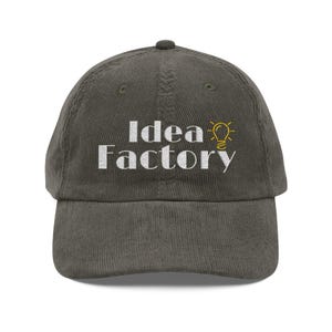 Idea Factory Embroidered Corduroy Hat