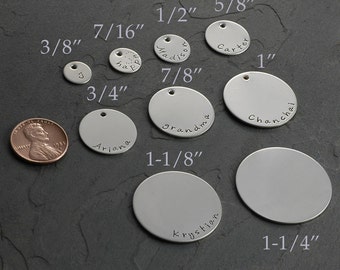 Add a Charm - 1.25" inch silver nickel round disc
