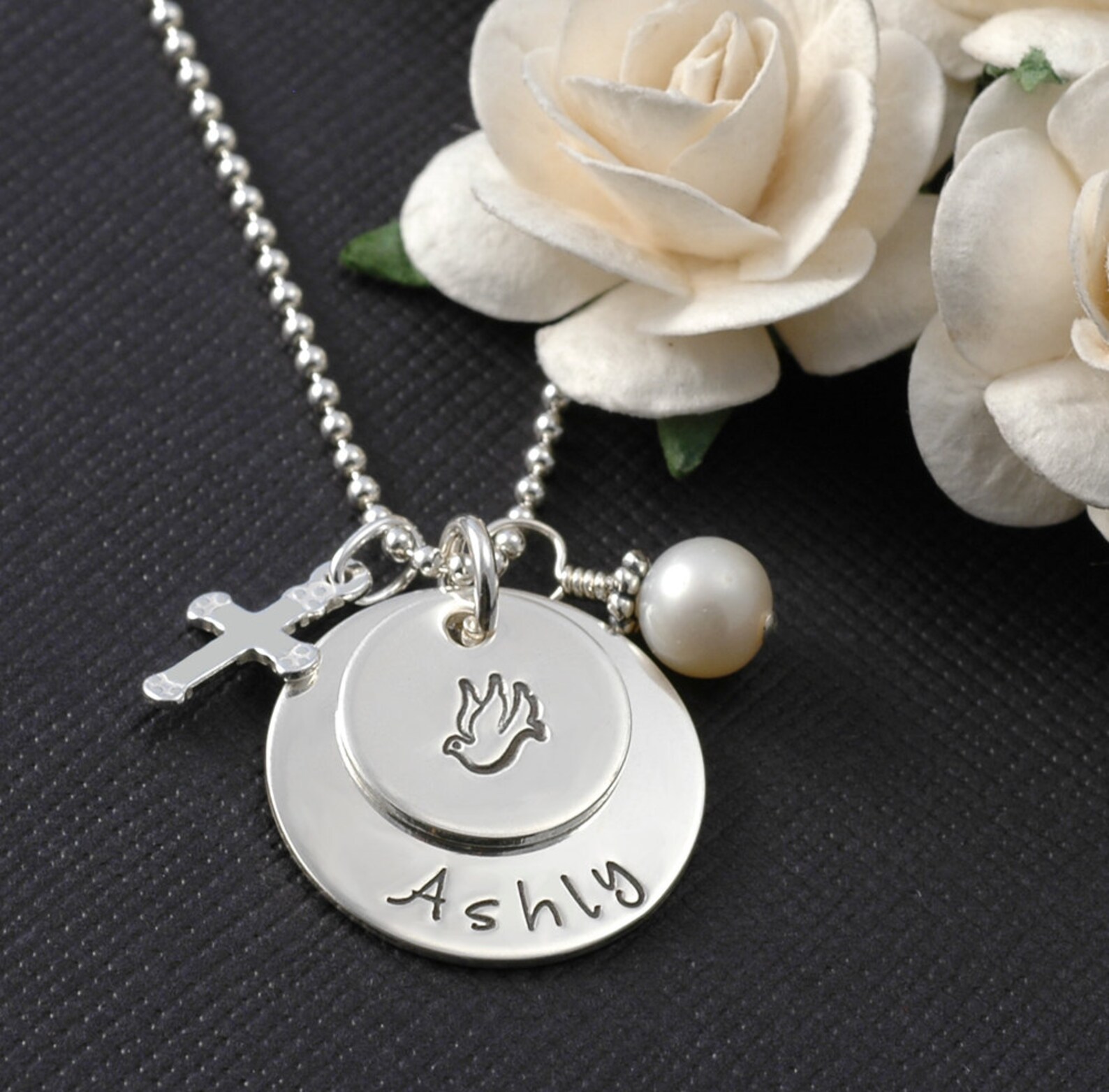 Personalized Baptism Christening Confirmation Necklace With Etsy