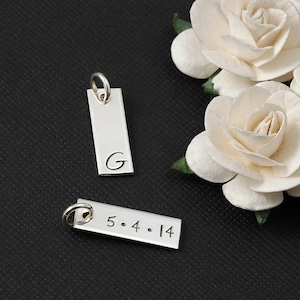 Add a Charm - 3/4&quot; rectangular tag