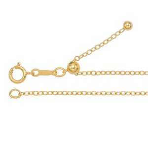 Gold-filled Adjustable Cable Chain - up to 22&quot;