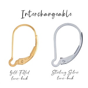 May include: Interchangeable earring lever backs in gold-filled and sterling silver.