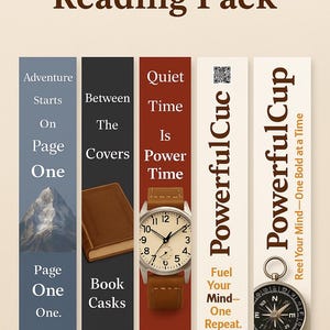 Reading Quote Bookmarks: Printable Book Lover Gift (Digital Download