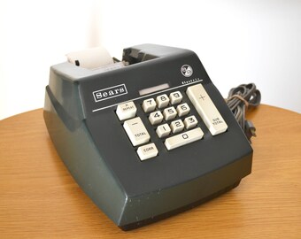 Vintage Sear 8/9 Adding Machine. Mid Century Office