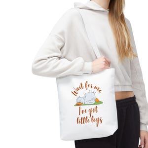 Bonita bolsa de lona con diseño de pato, estilo kawaii, ideal para la escuela o la compra.