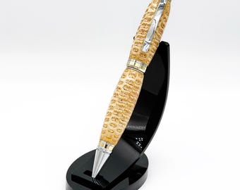 Corn Cob Cigar Pen — Hand-Turned, Gold & Chrome Hardware | Executive Gift