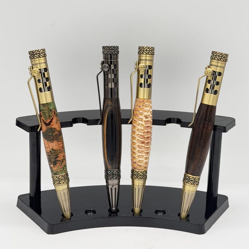 Gear Shift Pen — hand-turned exotic wood with working gearshift cap