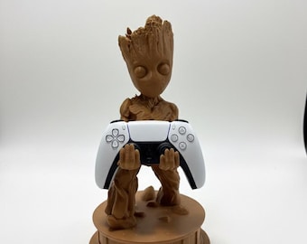 Iconic Treeman Gaming Desk Buddy | Wood-Textured Fan Art Figurine | Unique Sci-Fi Planter Decor | Gamer Gift
