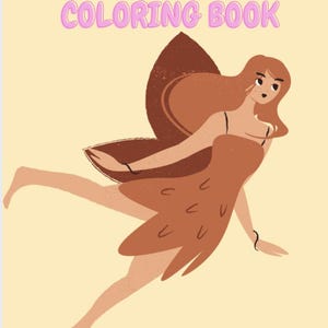 Kawaii Fairies Coloring Book for Kids – 26 Cute Fairy Pages | US Letter Size PDF | Magical Fantasy Coloring Fun | Printable Digital Download