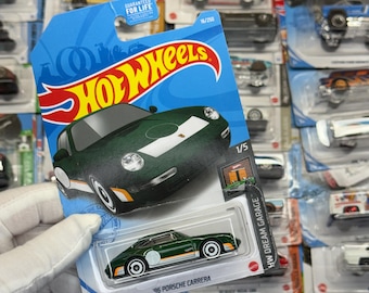 Hot Wheels 1996 Porsche Carrera-white With Grey Wheels Long Card