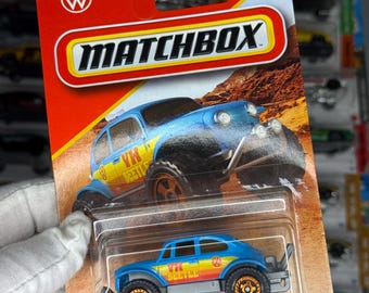 Matchbox MBX Road Trip 2018 – ‘62 Volkswagen Beetle Blue Die-Cast Car - View #9