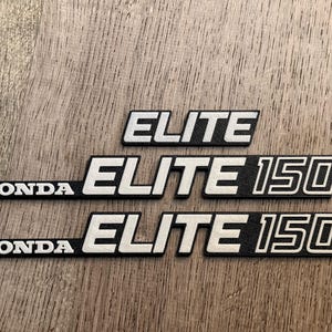 Honda Elite 150 Standard - 3D Printed Emblem Set – Scooter Badges – Custom Vintage Replica Parts