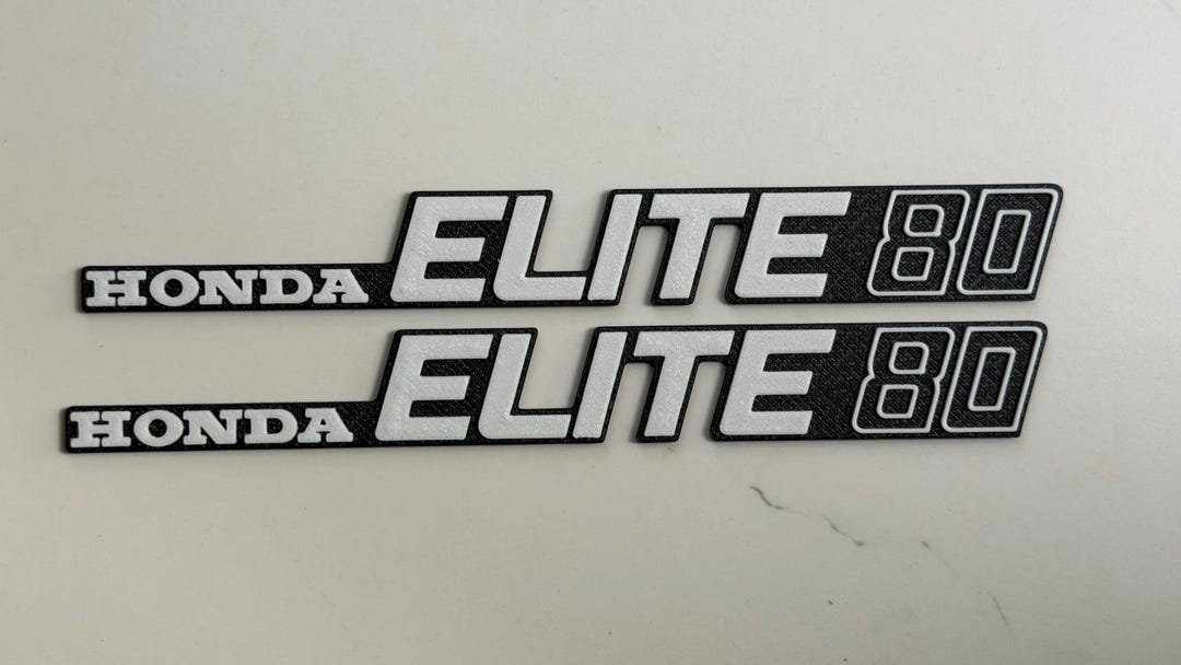 Honda Elite 80 Scooter Emblem Set – Scooter Badges – Custom Vintage ...