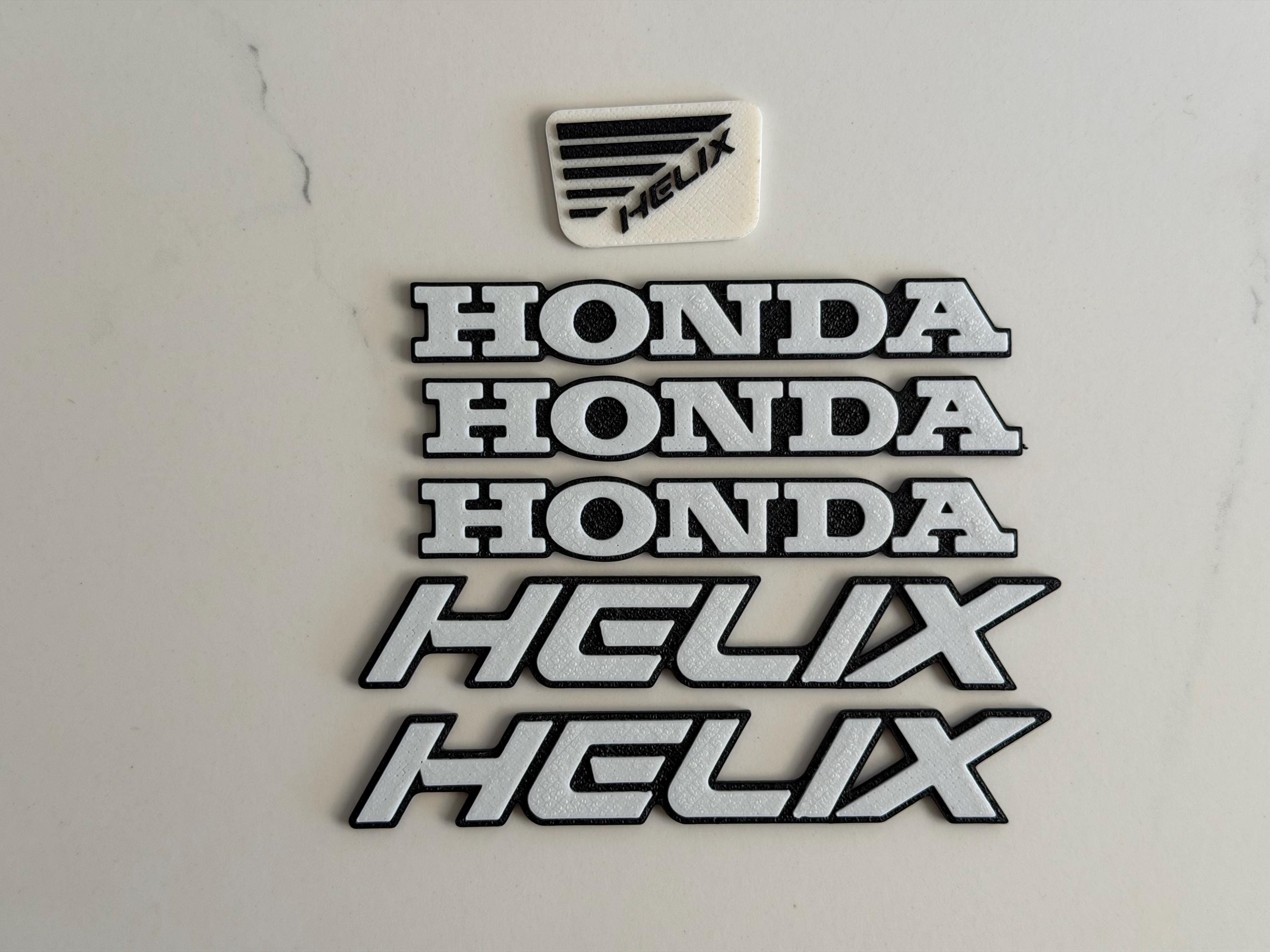 Honda Helix CN250 ( Fusion / Spazio ) 3D Printed Emblem Set