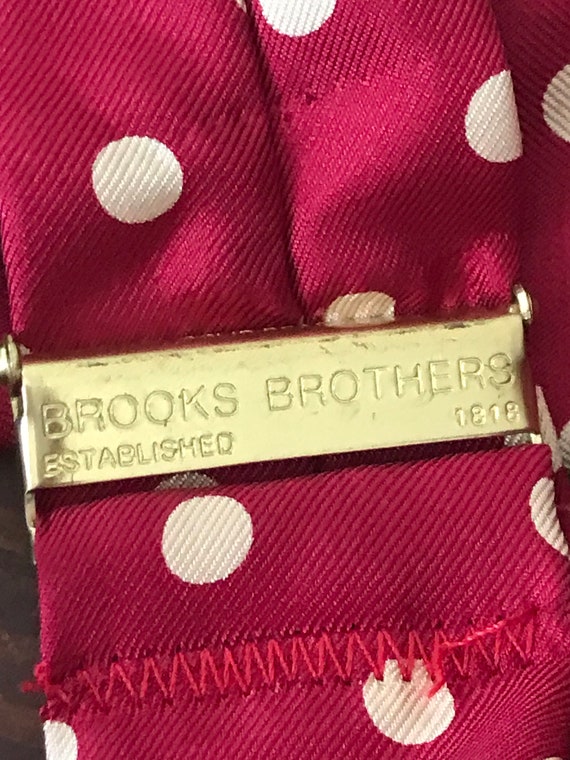 Vintage 1980s Brooks Brothers Silk and Leather Su… - image 2