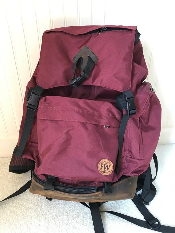 Large Vintage 1990s Urban Explorer FW Backpack in… - image 2