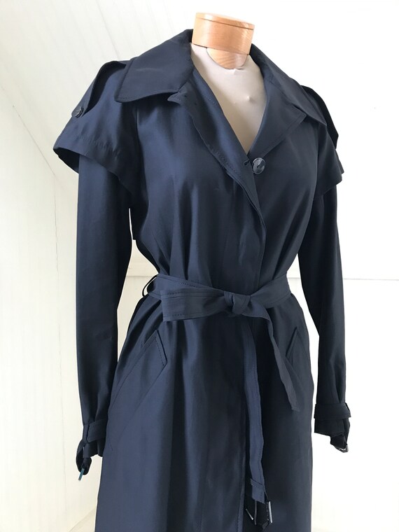 Viktor & Rolf Black Caped Trench Coat: Transforma… - image 4