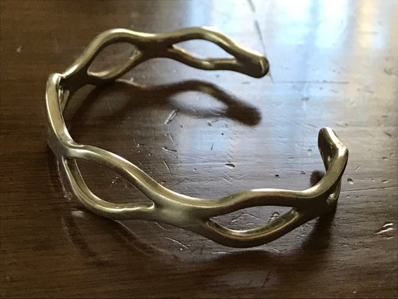 Vintage Solid 925 Silver Infinity Bracelet - image 2