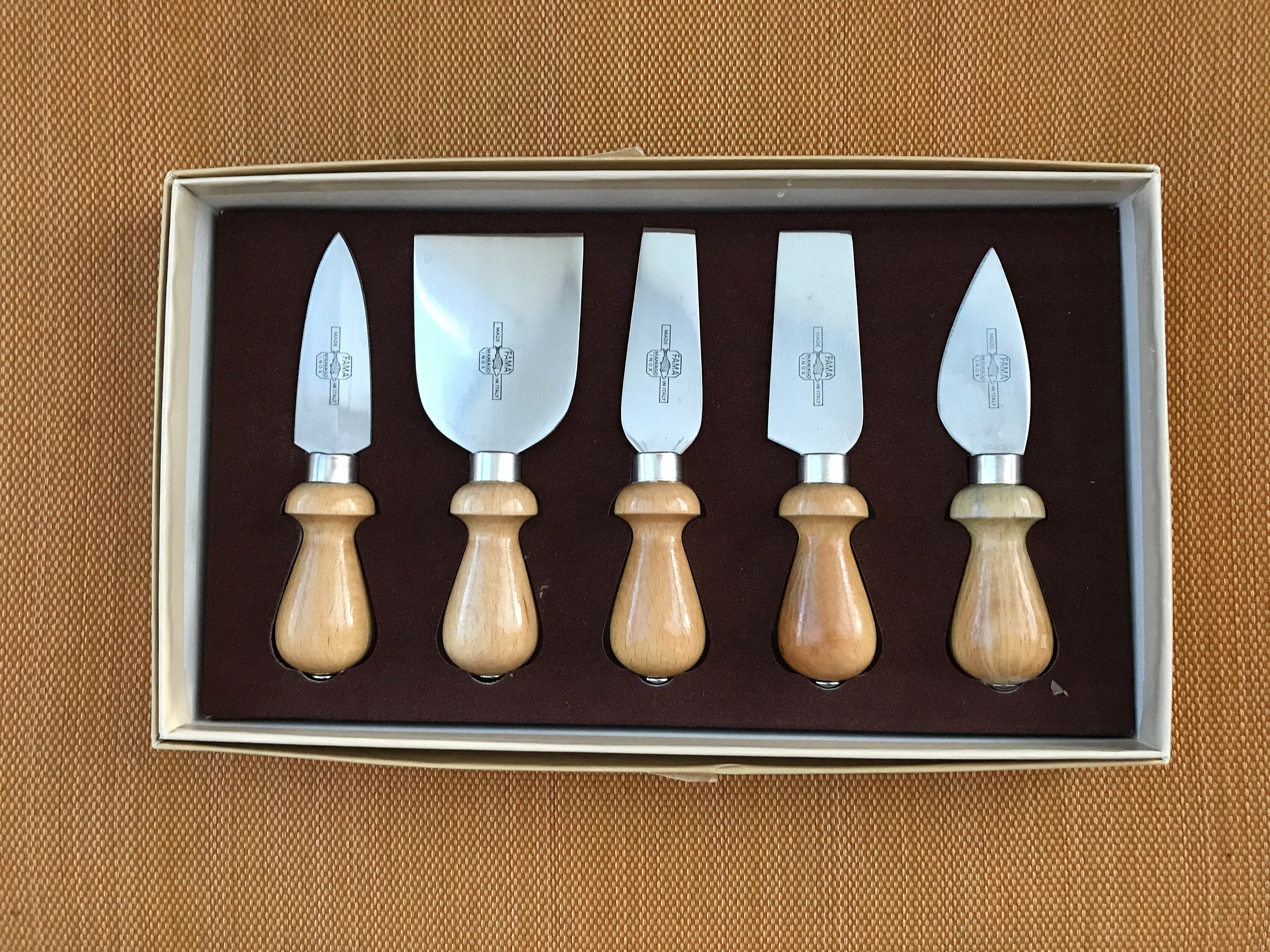 F.A.M.A. - FIVE MINI CHEESE KNIFE SET - MKM Online Store - Maniago Knife  Makers