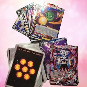 Dragon Ball Z Card Lot – 50 Trading Cards | DBZ Anime Collectibles | Goku Vegeta Bundle