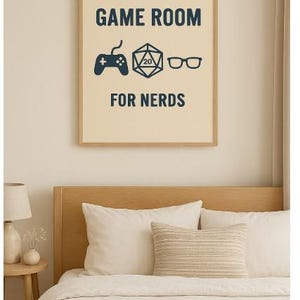 Gamer Room Wall Art: Minimalist Nerds Poster (digital Download) - Etsy