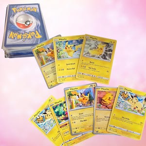 Pikachu Card Sleeves - Etsy