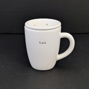 Pottery Barn Coffee House Tea Mug with Ceramic Infuser - Multiple Available