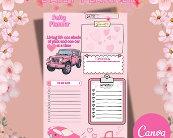 Pink Daily Planner