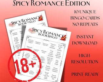 Boekbingo Pittige Romantiek | 10 unieke kaarten (pdf)