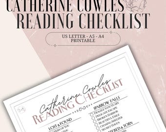Liste de lecture de Catherine Cowles | Liste de livres à imprimer | Formats Lettre, A4 et A5