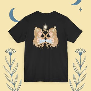 Gemini Zodiac T-Shirt Vintage Aesthetic Astrology Tee - May 21-June 20