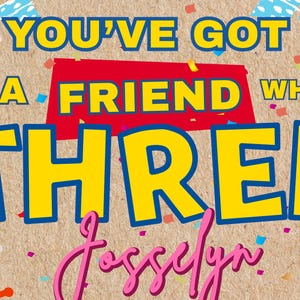 CUSTOMIZABLE You’ve Got A Friend Who’s Three, Toy Story Third Birthday Banner, Toy Story Inspired Birthday, Personalized Banner Girl Color Scheme
