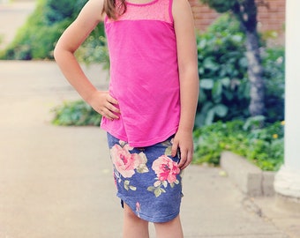 Pierside Pencil Skirt Pattern for Girls