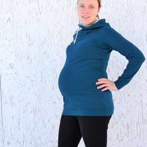 TAMI Revolution Hoodie Maternity Add-on Sizes xx-small, x-small, small, medium, large, xl, 2x, 3x